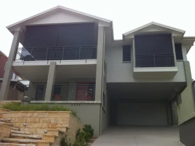 straight drop awning
